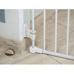 Safe &amp; Care - Skruemonteret sikkerhedsgitter SC702-80 - Metal - Hvid - Plastik - Hvid - 90-330 cm^