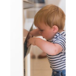 Safe &amp; Care - Tape-baseret l�s til nedre skuffer SC801 - Plastik - Hvid