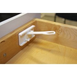 Safe &amp; Care - Tape-baseret l�s til nedre skuffer SC801 - Plastik - Hvid