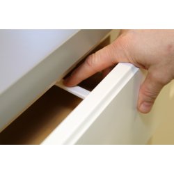 Safe &amp; Care - Tape-baseret l�s til nedre skuffer SC801 - Plastik - Hvid