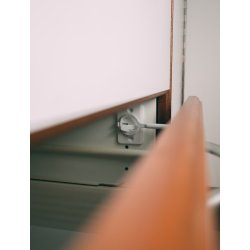 Safe &amp; Care - Tape-baseret l�s til nedre skuffer SC801 - Plastik - Hvid