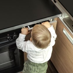 Safe &amp; Care - Tape-baseret topskuffe-l�s SC802 - Plastik - Hvid