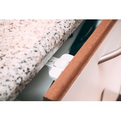 Safe &amp; Care - Tape-baseret topskuffe-l�s SC802 - Plastik - Hvid