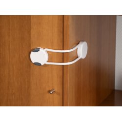 Safe &amp; Care - Tape-baseret Multi-tripel-l�s SC803 - Plastik - Hvid + M�rkegr�