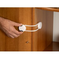 Safe &amp; Care - Tape-baseret Multi-tripel-l�s SC803 - Plastik - Hvid + M�rkegr�