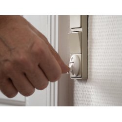 Safe &amp; Care - Kontaktsikring EU SC804 - Plastik - Hvid