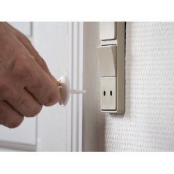 Safe &amp; Care - Kontaktsikring EU SC804 - Plastik - Hvid