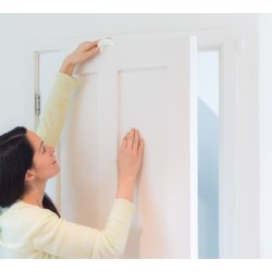 Safe &amp; Care - D�rstopper med "parkeringsplads" SC806 - Plastik - Hvid