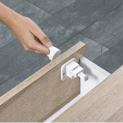 Safe &amp; Care - Tape-baseret Magnetl�s SC807 - Plastik - Hvid