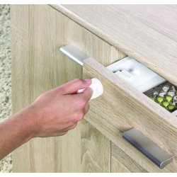 Safe &amp; Care - Tape-baseret Magnetl�s SC807 - Plastik - Hvid