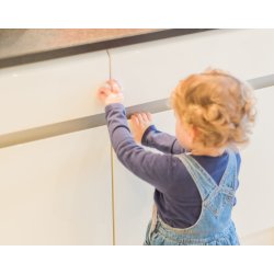 Safe &amp; Care - Tape-baseret l�s til skabe med dobbelt-l�ger SC810 - Plastik - Hvid