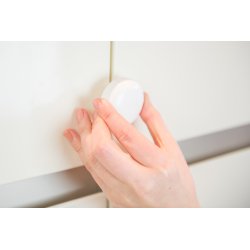 Safe &amp; Care - Tape-baseret l�s til skabe med dobbelt-l�ger SC810 - Plastik - Hvid