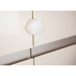 Safe &amp; Care - Tape-baseret l�s til skabe med dobbelt-l�ger SC810 - Plastik - Hvid