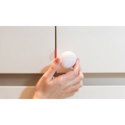 Safe &amp; Care - Tape-baseret l�s til skabe med dobbelt-l�ger SC810 - Plastik - Hvid