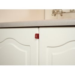 Safe &amp; Care - Tape-baseret l�s til skabe med dobbelt-l�ger SC810 - Plastik - M�rkegr�