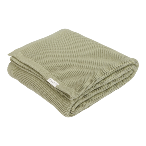 Little Dutch - Strikket Tppe 110x140cm - Olive