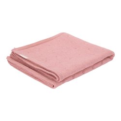Little Dutch - Strikket Tppe 110x140cm - Pure Pink Blush^
