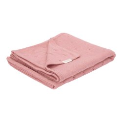 Little Dutch - Strikket Tppe 70x100cm - Pure Pink Blush^