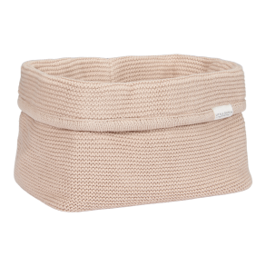 Little Dutch - Strikket Opbevaringskurv, stor - Beige