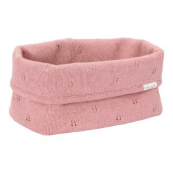 Little Dutch - Strikket Opbevaringskurv Stor Pure Pink Blush^