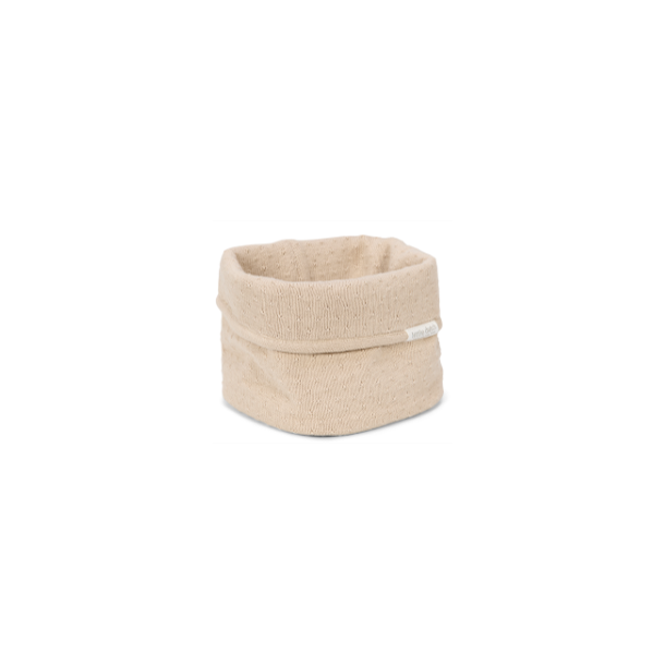 Little Dutch - Strikket Opbevaringskurv Lille Pure Soft Beige