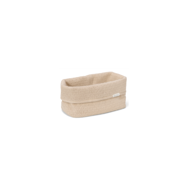 Little Dutch - Strikket Opbevaringskurv Stor Pure Soft Beige