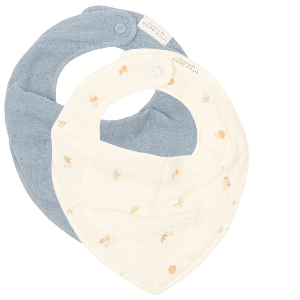 Little Dutch - Bandana Hagesmk muslin st of 2 Forest Treasures &amp; Denim Blue