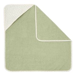 Little Dutch - Badehndklde m. htte muslin Blueberry Leaves - 75x75 cm