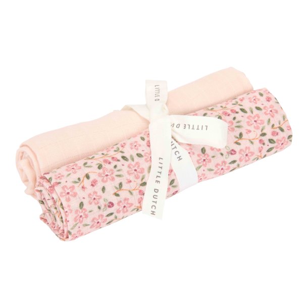Little Dutch - Stofbleer 2 pak muslin 70 x 70 cm Fairy Floral &amp; Blossom