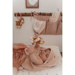 Little Dutch - Badehndklde m. htte Broderet Blossom - 75x75 cm