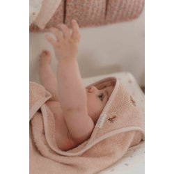 Little Dutch - Badehndklde m. htte Broderet Blossom - 75x75 cm