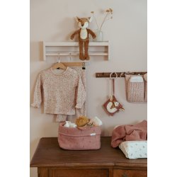 Little Dutch - Strikket Opbevaringskurv Stor Pure Pink Blush^