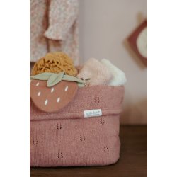 Little Dutch - Strikket Opbevaringskurv Stor Pure Pink Blush^